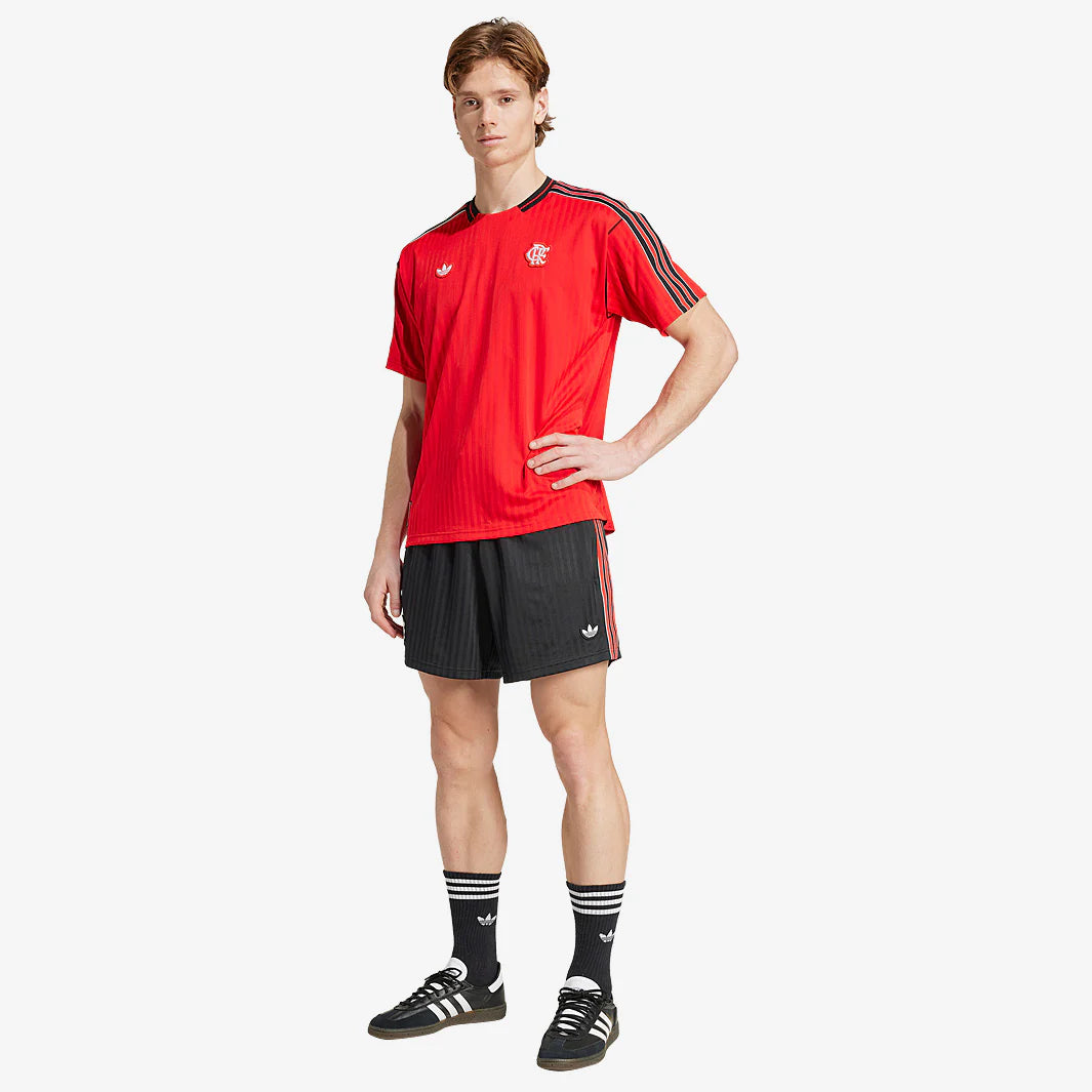 FLAMENGO X ADIDAS COMPLETO ALLENAMENTO ROSSO NERO TAGLIA L