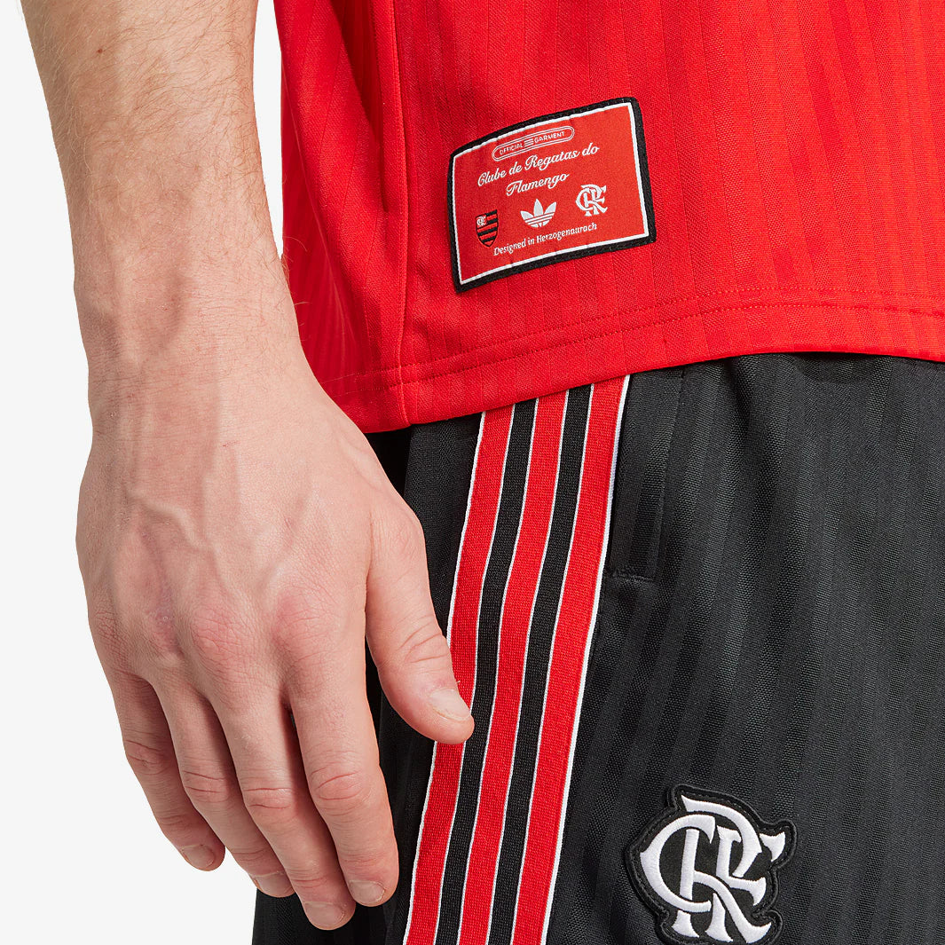 FLAMENGO X ADIDAS COMPLETO ALLENAMENTO ROSSO NERO TAGLIA L