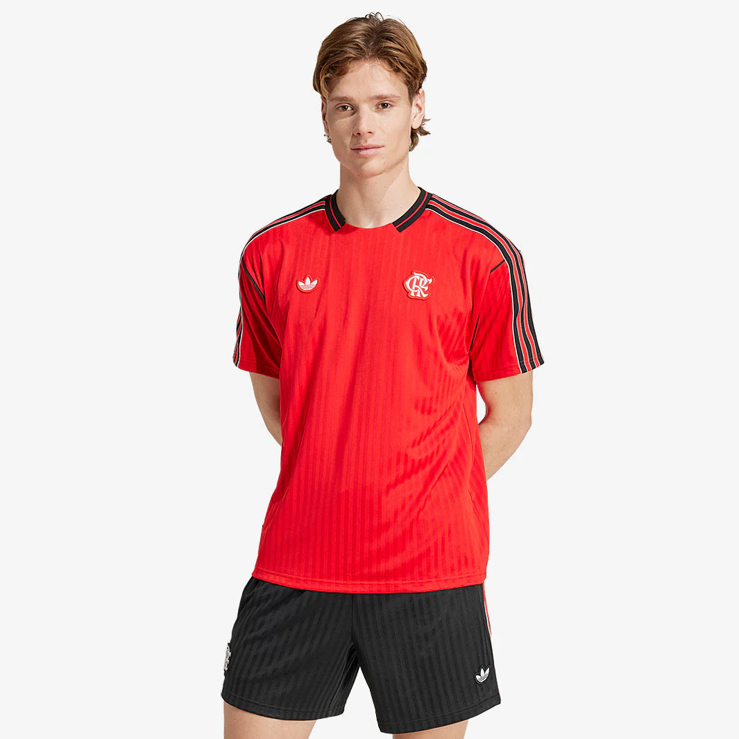 FLAMENGO X ADIDAS COMPLETO ALLENAMENTO ROSSO NERO TAGLIA L